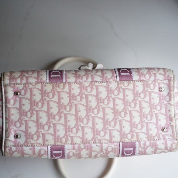 Dior Floral Pink and Cream Satchel - Picture 8 of 11